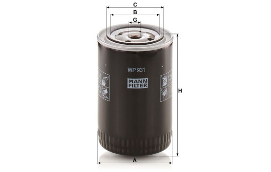 Oljefilter WP 931 Mann, bild 5