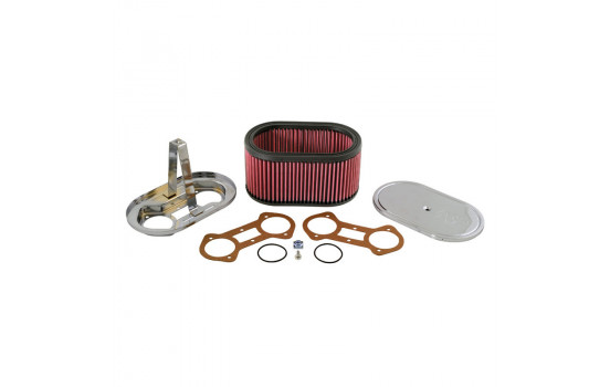 K & N filter förgasare DDO 229x140mm oval 114mm Höjd (56-1220)