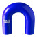 Samco U-form Slang Blue 22mm 76mm, miniatyr 2