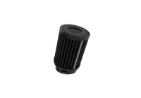 K&N Universal Dryflow svart luftfilter Rund 48mm anslutning, vinkel 10 grader, 76mm diameter, 102mm