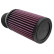 K & N universell cylindriska filter 62mm 20 graders kontakt, extern 95mm, 152mm höjd (RU-1770), miniatyr 2