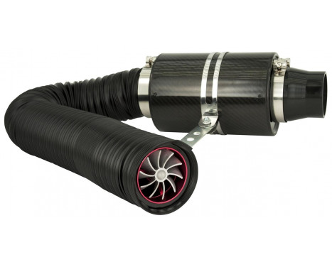 Universal Air Filter System Carbon inkl. 1m slang / Turbo / 2 Adapter 76mm / 63,5 mm