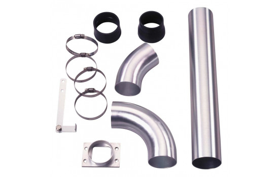 Universal Air Filter Tubing Set Anodiserad Aluminium 76mm