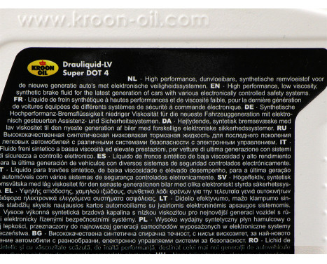 Bromsvätska Kroon-Oil DOT 4 1L, bild 2