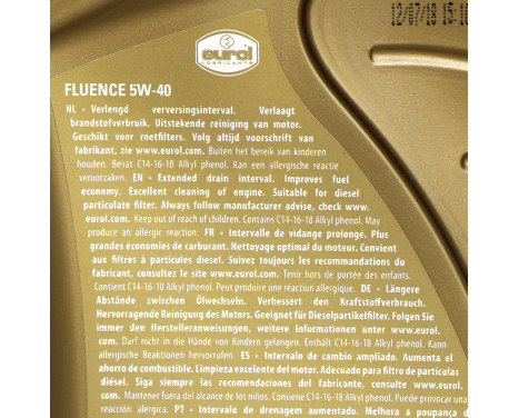 Motorolja Eurol Fluence 5W40 C3 1L, bild 5