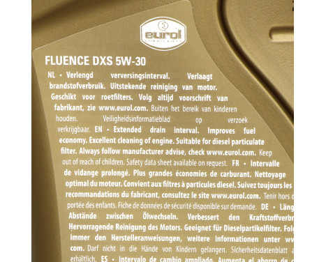 Motorolja Eurol Fluence DXS 5W30 C3 1L, bild 3