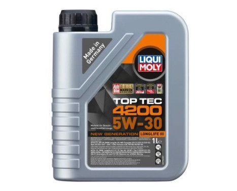 Motorolja Liqui Moly Top Tec 4200 5W30 C3 1L, bild 2
