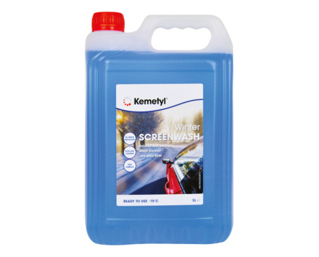 Kemetyl vindrutespolarvätska frostskyddsmedel färdig att använda -15°C 5L