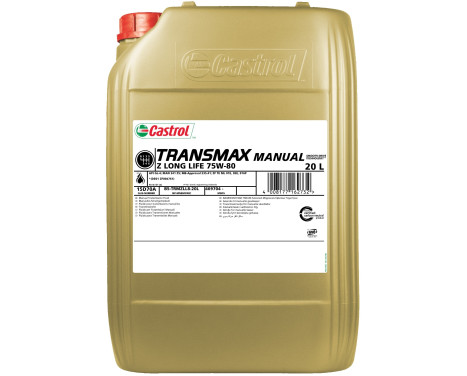 Castrol Transmax Manuell Z Long Life 75W-80 Växellådsolja 20L