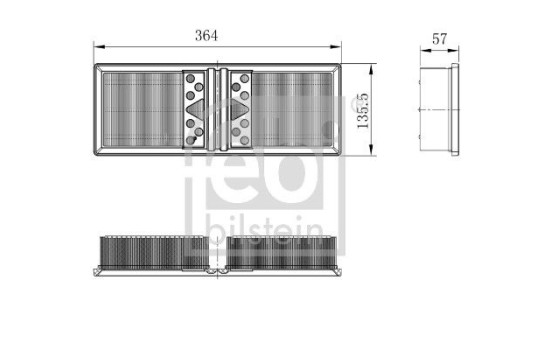 Air Filter 101662 FEBI, Image 2