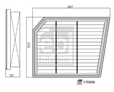 Air filter 176906 FEBI, Image 2