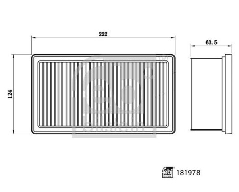 air filter 181978 FEBI, Image 3
