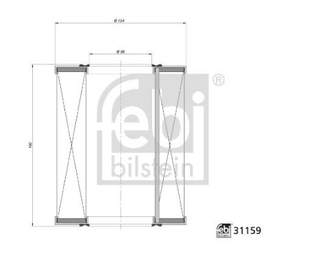 Air Filter 31159 FEBI, Image 4