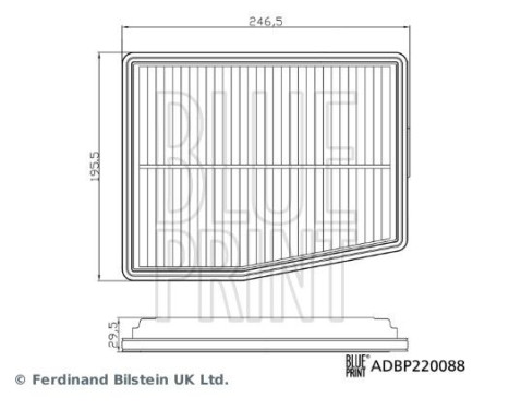 Air filter ADBP220088 Blue Print