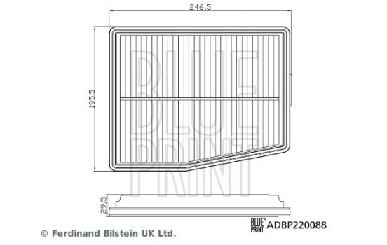 Air filter ADBP220088 Blue Print, Image 3