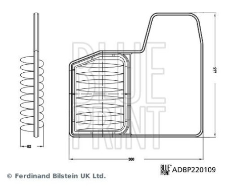 Air filter ADBP220109 Blue Print, Image 3
