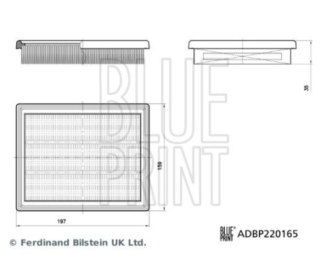 Air filter ADBP220165 Blue Print