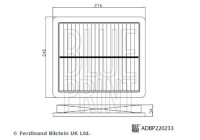 Air filter ADBP220233 Blue Print