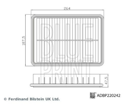 Air filter ADBP220242 Blue Print