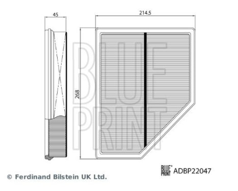 Air filter ADBP220246 Blue Print