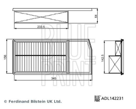 Air Filter ADL142231 Blue Print, Image 5