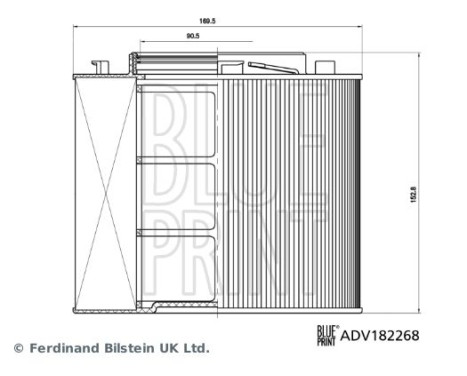 air filter ADV182268 Blue Print, Image 2