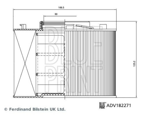 air filter ADV182271 Blue Print, Image 4