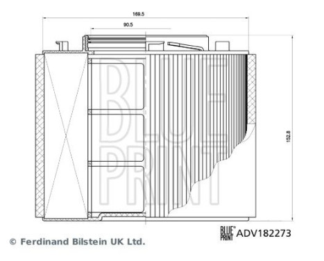 air filter ADV182273 Blue Print, Image 4