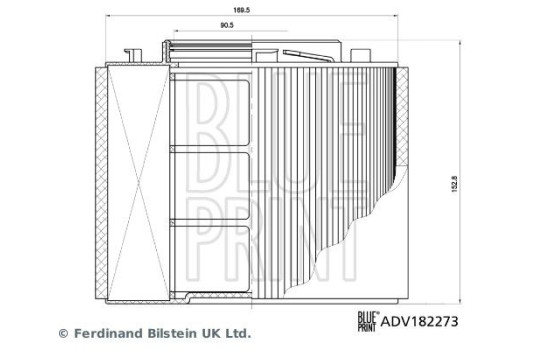 air filter ADV182273 Blue Print, Image 4
