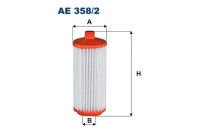 Air filter AE 358/2 Filtron