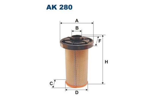 Air filter AK 280 Filtron