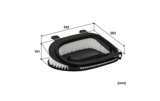 Air filter AK 362/6 Filtron, Image 3
