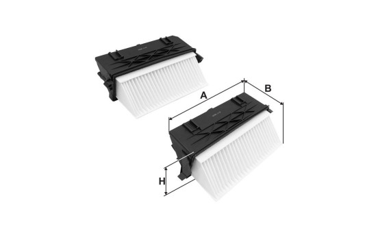 Air filter AK 381/1-2x Filtron, Image 2