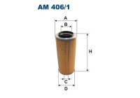 Air filter AM 406/1 Filtron