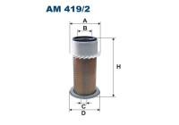 Air filter AM 419/2 Filtron
