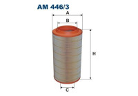 Air filter AM 446/3 Filtron