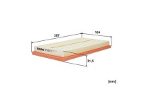 Air filter AP 062/3 Filtron