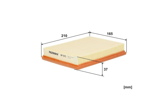 Air filter AP 071 Filtron, Image 3