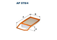 Air filter AP 078/4 Filtron