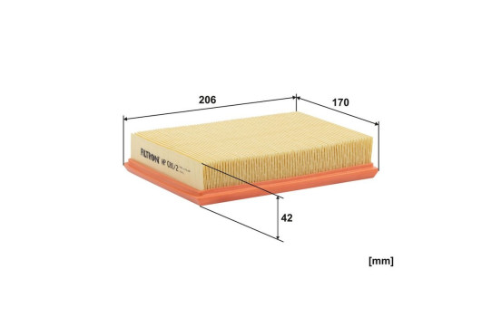 Air filter AP 080/2 Filtron, Image 2