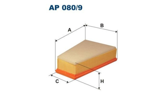 Air filter AP 080/9 Filtron