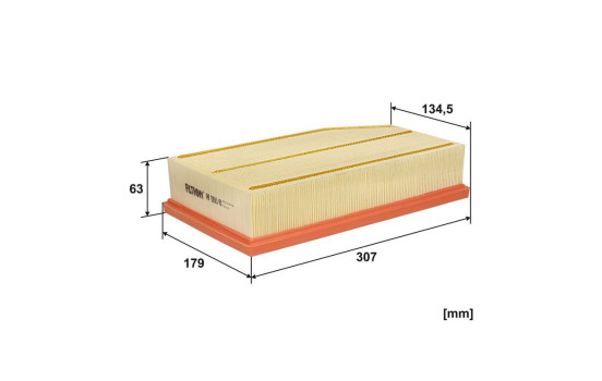 Air filter AP 093/8 Filtron, Image 2