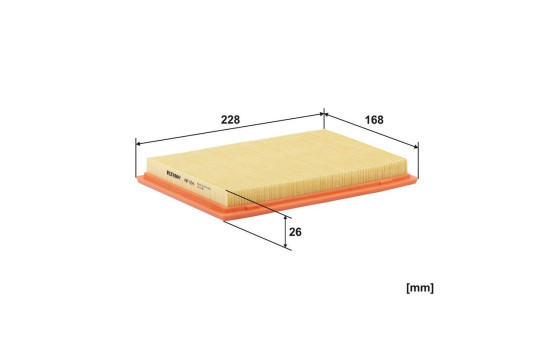 Air filter AP 154 Filtron, Image 3
