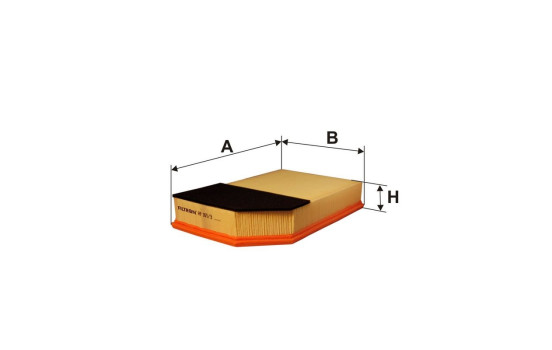 Air filter AP 165/3 Filtron, Image 2