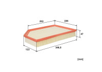 Air filter AP 165/9 Filtron
