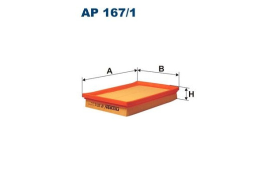 Air filter AP 167/1 Filtron