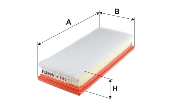 Air filter AP 178/2 Filtron, Image 2