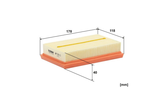 Air filter AP 178/3 Filtron, Image 3