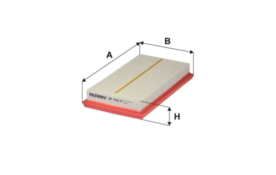 Air filter AP 178/4 Filtron, Image 2