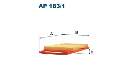 Air filter AP 183/1 Filtron